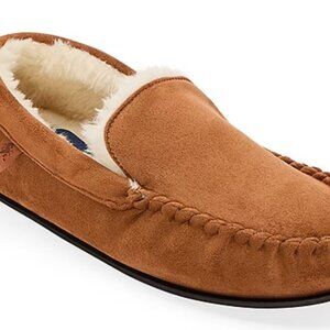 NWOT Men's Stafford Venetian Faux Leather Moccasin Slippers, XL 13-14